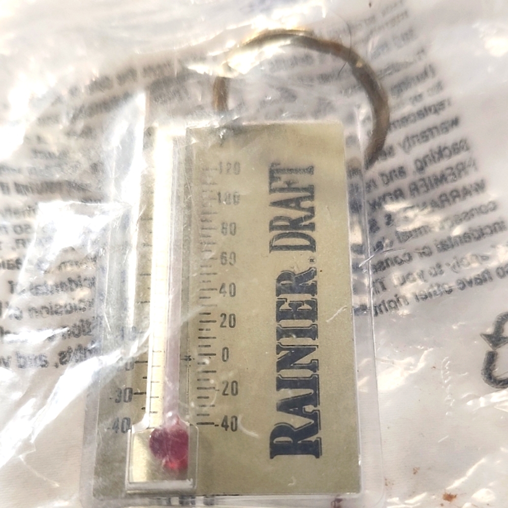 Rainier Draft Keychain with Thermometer